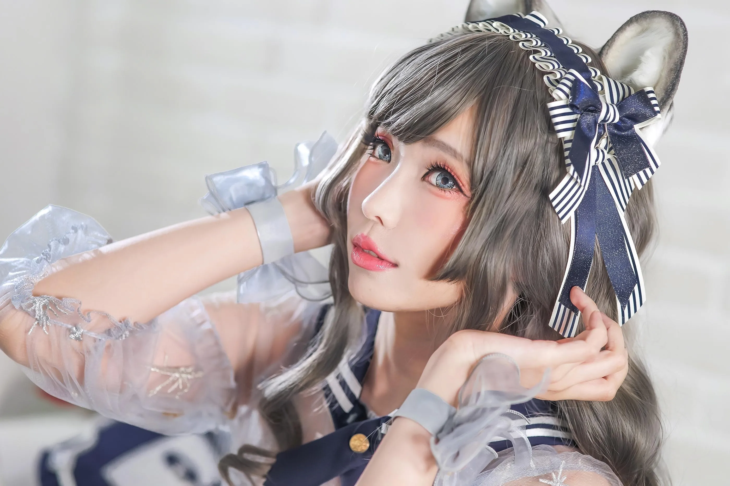 ElyEE子 – NO.47 灰太狼-透明睡裙 [21P]插图6